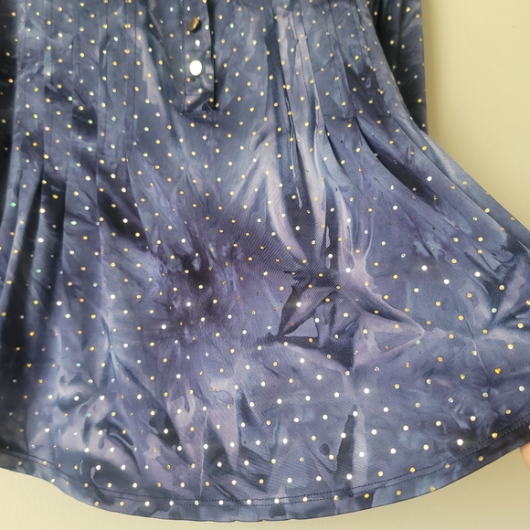 Cocomo Unique Vintage Sequined Top Size Petite XL in Blue - Picture 9 of 13